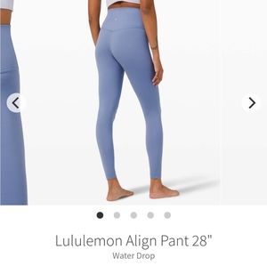 Align pants in water drop size 4 brand new without tags!